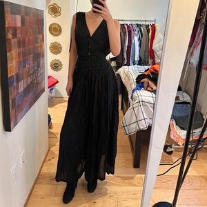VM Black Wide Leg Jumpsuit
